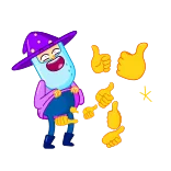 😀 thumbs down, emoji, cartoon, expression, dislike telegram sticker