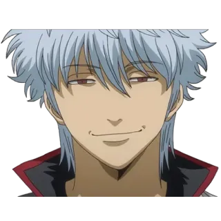 😎 Gintoki Sakata Gintama anime, manga, character, Gintama, Gintoki Sakata, smile telegram sticker