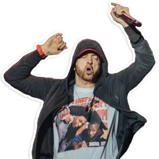 🕺 Eminem rapper, music, musician, artist, hip hop telegram sticker