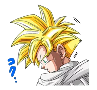 😥 Gohan Dragon Ball Z Gohan, Dragon Ball Z, anime, cartone animato, sticker, super saiyan telegram sticker
