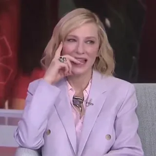 🏳️‍🌈 Cate Blanchett เคต แบลนเชตต์, นักแสดง, คนดัง, ภาพเหมือน telegram sticker