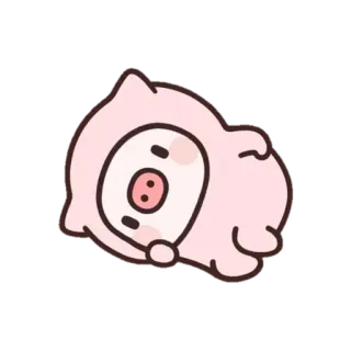 😩 豚, かわいい, カワイイ, 動物, 漫画 telegram sticker