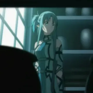 ❄️ Asuna Sword Art Online アニメ, 女の子, キャラクター, ソードアート・オンライン, アスナ, エルフ telegram sticker