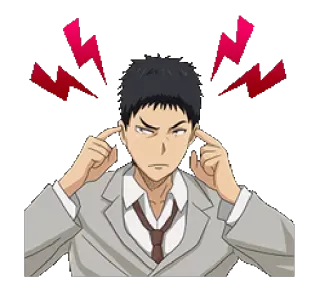 😒 Anime, Genervt, Wütend, Frustriert, Ohren whatsapp sticker