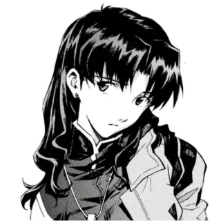 🛐 Misato Katsuragi Neon Genesis Evangelion アニメ, マンガ, ミサト, エヴァンゲリオン, キャラクター telegram sticker