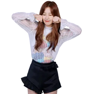 😫 donna, persona, sorridente, in posa, ritratto telegram sticker