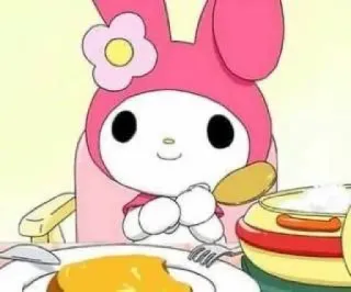 🙂 My Melody 마이멜로디, 산리오, 만화, 귀여운, 귀여운, 캐릭터 telegram sticker