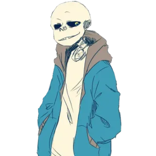 😏 Sans Undertale skeleton, video game, sans, undertale, cool telegram sticker