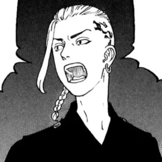 🐉 Draken Tokyo Revengers Anime, Manga, Draken, Tokyo Revengers, Angry telegram sticker