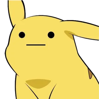 🌚 Pikachu Pikachu, meme, derp, yellow, cartoon telegram sticker