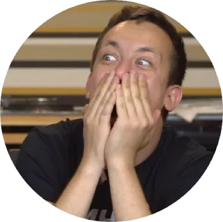 😱 震惊, 惊讶, 情绪, 男人, 脸 telegram sticker