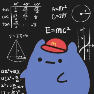 🧐 30° 45° 60°
sin ㅎ
2
COS 글
A=πr²
C=2TV
tan
1
3
3
E=mc²
10
V=32h
h
メー
ax²+bx
a(x²+
x²+2x+
3
5
&
-5 matemáticas, geometría, fórmulas, ecuaciones, álgebra, educación, física telegram sticker