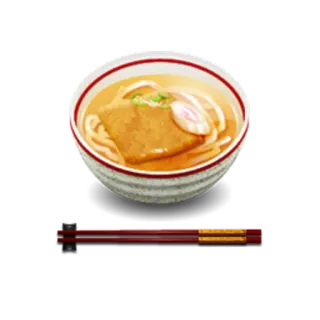 🍲 食べ物, うどん, 和食, スープ, 丼, 麺, 箸 telegram sticker
