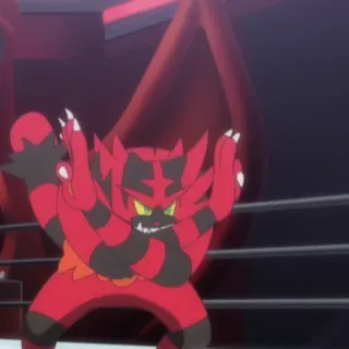 👊 Incineroar Pokemon pokemon, incineroar, fire type, fighting, monster telegram sticker