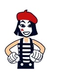 🚕 mime, performance art, french, theater, entertainer telegram sticker