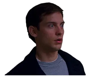 😯 Spider-Man spiderman, tobey maguire, meme, marvel, film, héros telegram sticker
