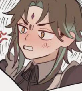 🌟 Xiao Genshin Impact anime, xiao, genshin impact, jogo, zangado, personagem telegram sticker