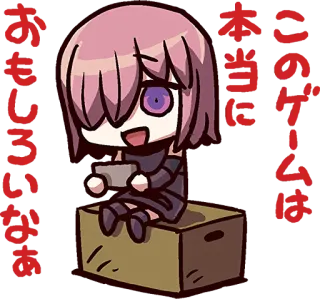 😃 このゲームは本当に
おもしろいな 애니메이션, 치비, 게임, 귀여운, 일본 whatsapp sticker