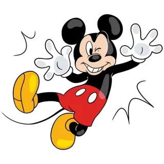 😉 Mickey Mouse Mickey Mouse, desenho animado, personagem, Disney whatsapp sticker