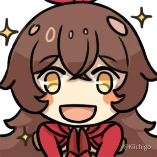 😍 Amber Genshin Impact アニメ, ゲーム, キャラクター, 原神, アンバー, 可愛い, 漫画 telegram sticker