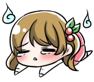 😞 Chibi, Anime, Fofo, Triste, Kawaii telegram sticker
