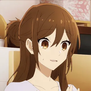 😅 Hori Kyouko Horimiya 애니메이션, 여자, 갈색 머리, 호리, 쿄코, 호리미야 telegram sticker