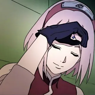 🌸 Sakura Naruto Anime, Sakura, Naruto, Manga, Kreskówka, Dziewczyna, Postać telegram sticker