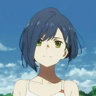 ✨ Ichigo Darling in the Franxx 动漫, 草莓, DARLING in the FRANXX, 角色, 女孩, 蓝发 telegram sticker