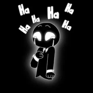 🤣 Ha Ha Ha Ha Ha Ha cartoon, laughter, tears, dark, crying, suit telegram sticker