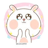 🥺 Molang molang molang, rabbit, cute, kawaii, animal, bunny, cartoon, sticker telegram sticker