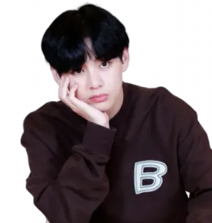 😕 person, man, korean, sweater, b telegram sticker