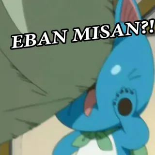 🖕 EBAN MISAN?! anime, insulto, ofensivo, personaje, manga, meme telegram sticker