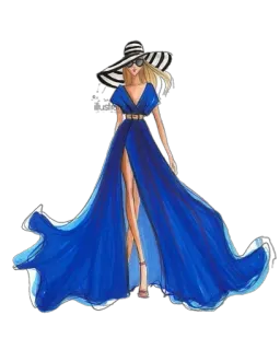 🤠 Frau, Mode, Kleid, Hut, Glamour, Stil, Model, Haute Couture telegram sticker