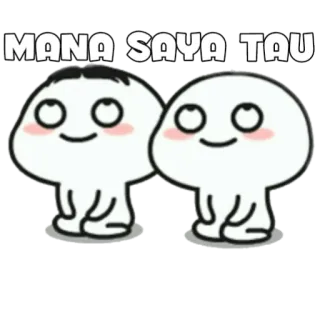 🍡 MANA SAYA TAU mignon, dessin animé, personnages telegram sticker
