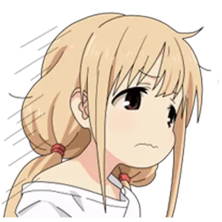 😐 Anime, Menina, Triste, Fofo, Adesivo whatsapp sticker