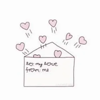💗 to: my love
from: me cinta, hati, amplop, surat, romantis, pesan telegram sticker