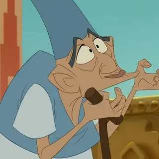 🍂 Kuzco The Emperor's New Groove Dibujos animados, Disney, Divertido, Anciano, El emperador y sus locuras telegram sticker