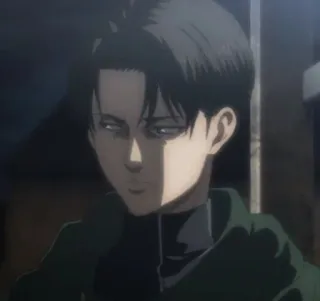 🌟 Levi Ackerman Attack on Titan Anime, L'attacco dei giganti, Levi, Levi Ackerman, Personaggio telegram sticker