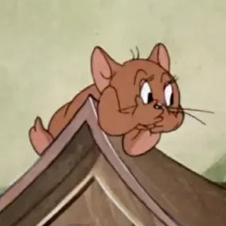 🆑 Jerry Tom and Jerry Cartoon, Muis, Personage, Animatie, Grappig, Schattig whatsapp sticker