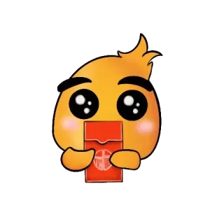 🎁 Emoji, Sobre rojo, Año Nuevo Chino, Regalo, Lindo, Dibujos animados telegram sticker