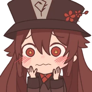 🌸 Hu Tao Genshin Impact Anime, Carino, Videogioco, Genshin Impact, Hu Tao telegram sticker