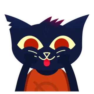 😄 Mae Borowski Night in the Woods мэй, nitw, night in the woods, кошка, мультфильм telegram sticker