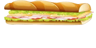 🥙 sándwich, comida, almuerzo, delicioso, pan, jamón, queso telegram sticker