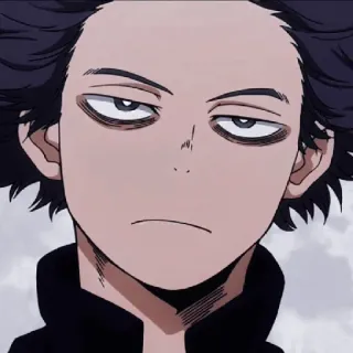 😃 Hitoshi Shinso My Hero Academia อนิเมะ, มังงะ, ฮิโตชิ ชินโซ, มายฮีโร่ อคาเดเมีย, ตัวละคร, แฟนอาร์ต telegram sticker