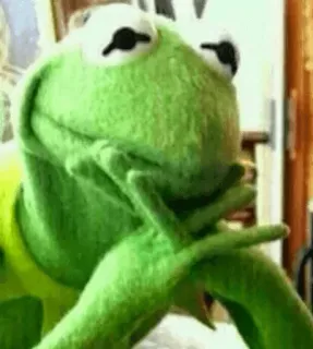 🤨 Kermit the Frog kermit, frog, puppet, muppet telegram sticker