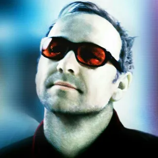 😎 man, sunglasses, portrait, person, headshot telegram sticker