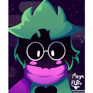 😳 Ralsei Deltarune ralsei, deltarune, esponjoso, videojuego, mono, mago telegram sticker