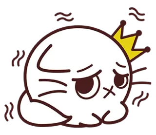 😖 만화, 귀여운, 캐릭터, 스티커 telegram sticker