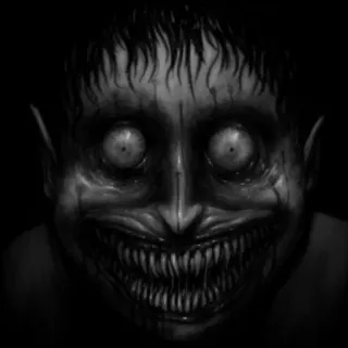 😃 Monstro, Assustador, Terror, Arrepiante, Sombrio, Maligno telegram sticker