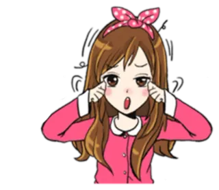 😮 anime girl, sad, crying, upset, cartoon, girl telegram sticker